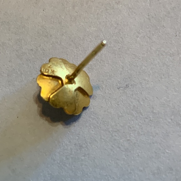 Vintage Landstroms earrings flower with diamond 10k - Picture 6 of 7